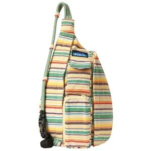 KAVU Mini Interwoven Rope Bag Sling Pack - Prism Stripe - One Size - NWT